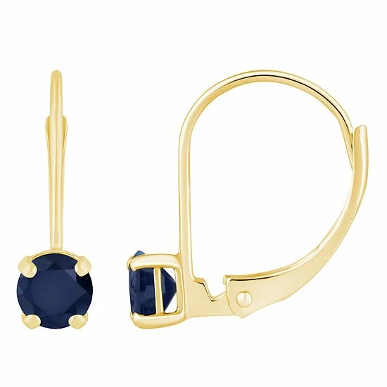 Best deal ๐ Unbranded 14k Gold Gemstone Leverback Earrings June ๐ - Image 8