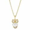 Cheapest ✨ Unbranded 10k Gold Cubic Zirconia Owl Pendant 🎁