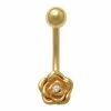 Hot Sale 🎉 Unbranded 10k Gold Belly Ring With Flower Design ✔️