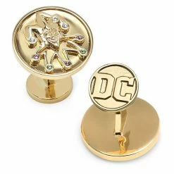Cheapest 🔔 Unbranded Men's DC Comics Gold Batman Joker Cuff Links ✔️