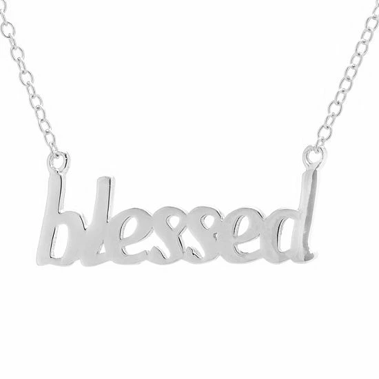 Best reviews of 🎁 Unbranded Sterling Silver "Blessed" Necklace 🎉