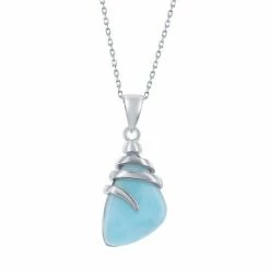 Best reviews of 🎉 Unbranded Sterling Silver Larimar Pendant Necklace 💯