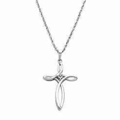 Best reviews of 💯 Unbranded Sterling Silver Diamond Accent Cross Pendant 🤩