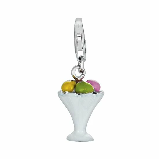 Best deal 🛒 Unbranded Sterling Silver Ice Cream Sundae Charm ⭐
