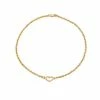 Promo 😀 Unbranded 14k Gold Open Heart Anklet 🔥