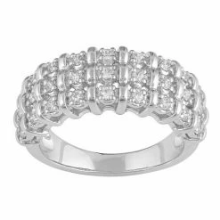 Best Pirce 🎉 Unbranded Sterling Silver 1/2 Carat T.W. Diamond Anniversary Ring ❤️