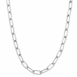 New 😍 Unbranded Sterling Silver Paper Clip Chain Necklace 💯