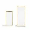 Cheapest ✨ Unbranded Gold Trim Square Vase 2-Piece Set 😀