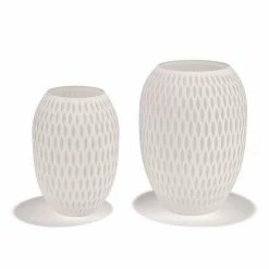 Hot Sale ❤️ Unbranded White Honeycomb Vases 2-pc. Set 🎁