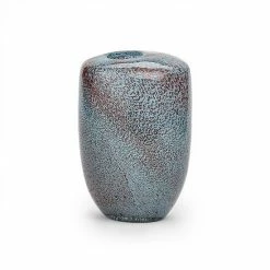 Flash Sale 🔥 Unbranded Aqua Gold Hand-Blown Vase 👍