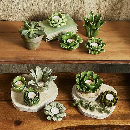 Wholesale ๐งจ Unbranded Succulent Candleholder 10-Piece Set ๐งจ - Image 2