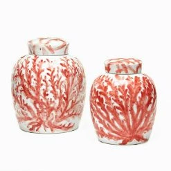 Top 10 ✔️ Unbranded Corals Set Of 2 Covered Ginger Jars 🤩