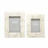 Flash Sale ⌛ Unbranded Set Of 2 White Quartz Photo Frames 👍