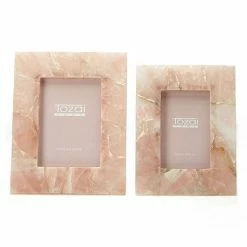 Budget 🌟 Unbranded Set Of 2 Pink Quartz Photo Frames 🧨