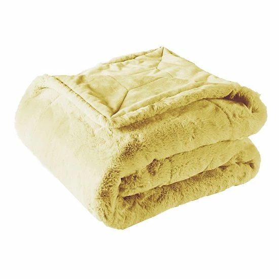 Best deal 🌟 Unbranded Heavy Faux Fur Throw Bleached Aqua ❤️ - Image 6