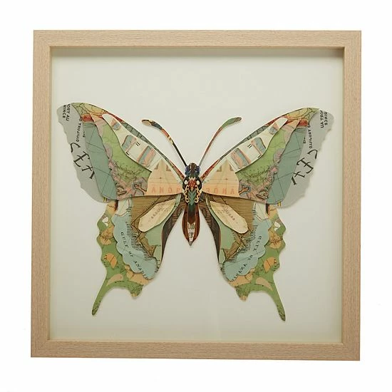 Outlet 🌟 Unbranded Set Of 4 Paper Cut Butterfly Framed Art 👏 - Image 2