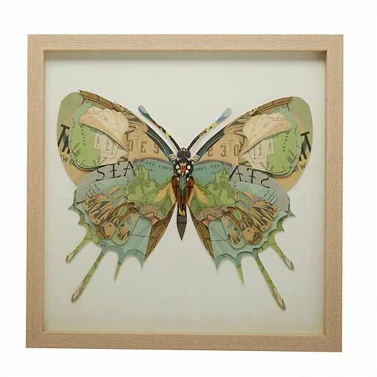 Outlet 🌟 Unbranded Set Of 4 Paper Cut Butterfly Framed Art 👏 - Image 3