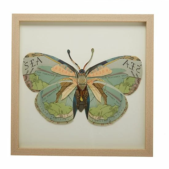 Outlet 🌟 Unbranded Set Of 4 Paper Cut Butterfly Framed Art 👏 - Image 4