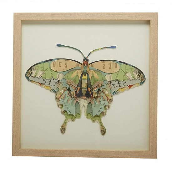 Outlet 🌟 Unbranded Set Of 4 Paper Cut Butterfly Framed Art 👏 - Image 5