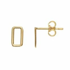 Best Pirce 👏 Unbranded 14k Gold Open Rectangle Earrings 🥰
