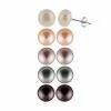 Promo ⌛ Unbranded Sterling Silver Dyed Freshwater Cultured Pearl Stud Earring Set 💯