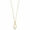 Budget 🔥 Unbranded 14k Gold Marquise Pendant Necklace 🎉