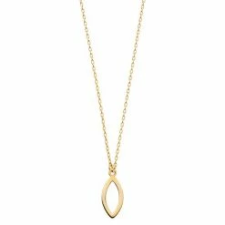 Budget 🔥 Unbranded 14k Gold Marquise Pendant Necklace 🎉