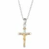 Coupon ❤️ Unbranded Sterling Silver And 14k Gold Crucifix Pendant 😍