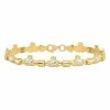 Cheap 👏 Unbranded 14k Gold Claddagh Polished Link Bracelet 🔥