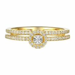 Wholesale 😀 Unbranded 14k Gold Over Silver 1/4 Carat T.W. Diamond Ring 🧨