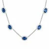 Best reviews of ❤️ Unbranded Sterling Silver Lab-Created Blue & White Sapphire Necklace ⭐