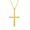 Discount ✔️ Unbranded 10k Gold Polished Cross Pendant Necklace ✨
