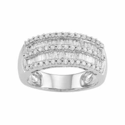 Top 10 🔥 Unbranded 10k White Gold 1 Carat T.W. Diamond Multi Row Ring 🎉