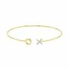 Top 10 🔔 Unbranded Sterling Silver Diamond Accent XO Cuff Bracelet 14k Rose Gold Plate 🧨