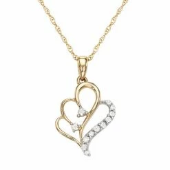 Brand new 😀 Unbranded 10k Gold 1/10 Carat T.W. Diamond Heart Pendant 😉