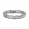 Discount 🎁 Unbranded Stainless Steel 1/10-ct. T.W. Diamond Bracelet - Men 🥰