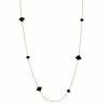 Best deal 🌟 Unbranded Sterling Silver 14K Gold Plated Black Onyx Necklace ⌛