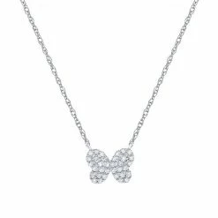 Top 10 ❤️ Unbranded Sterling Silver 1/5 Carat T.W. Diamond Butterfly Pendant Necklace 😍