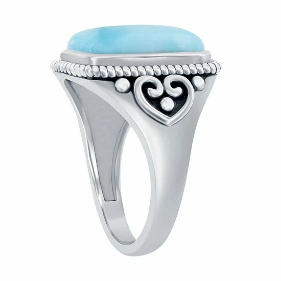 Budget ๐ Unbranded Sterling Silver Larimar Rectangle Ring ๐ - Image 2