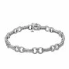Hot Sale 🤩 Unbranded Sterling Silver 1/2 Carat T.W. Diamond Link Bracelet ✔️