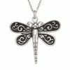 Best deal 🔔 Unbranded Sterling Silver Oxidized Dragonfly Necklace 😀