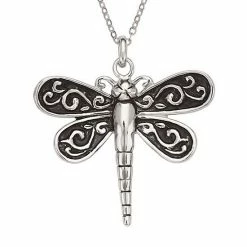Best deal 🔔 Unbranded Sterling Silver Oxidized Dragonfly Necklace 😀
