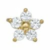 Flash Sale 😉 Unbranded 14k Gold Cubic Zirconia Flower Belly Stud ⭐