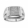 Best reviews of ⌛ Unbranded Men's Sterling Silver Band & 1/2 C.T. T.W. Diamond Ring 💯