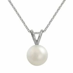 Buy 🛒 Unbranded 18k White Gold AAA Akoya Cultured Pearl Pendant ✨