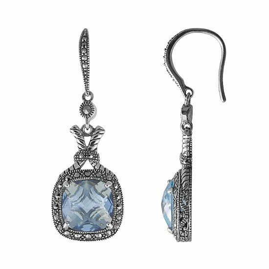 Deals 😉 Unbranded Lavish By TJM Sterling Silver Lab-Created Blue Quartz Drop Earrings ✨