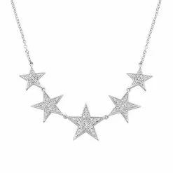 Top 10 ⌛ Unbranded Sterling Silver 1/4 Carat T.W. Diamond Star Necklace 👏
