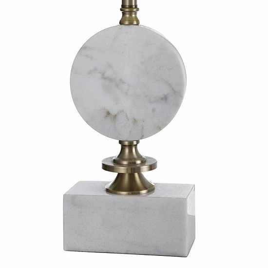 Coupon ๐ Unbranded Marble Disc & Brass Accent Table Lamp On Marble Base ๐ - Image 4