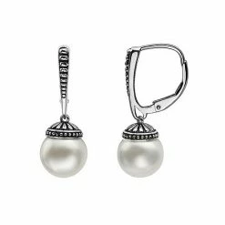 Best deal 🛒 Unbranded Sterling Silver Freshwater Cultured Pearl Drop Earrings ✔️