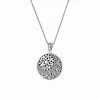 Cheap 🤩 Unbranded Sterling Silver Oxidized Round Filigree Pendant Necklace 👍